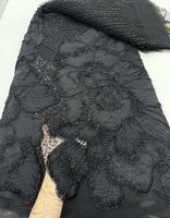 Dentelle française africaine brodée sur mesure, luxueuse, sexy, élégante, avec appliques florales 3D, dentelle à sequins, maille filet, écologique