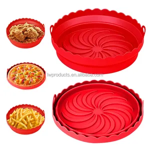 Cocina plegable para cocinar, freidora de aire, horno microondas, vaporera, accesorios para hornear, freidora de aire, bandeja para hornear de silicona