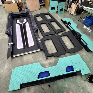 Mercedes Sprinter W907 OEM <b>Interior</b> Kit Teal Quilted Style Illuminated Ceiling Blue Custom - Product Image 1