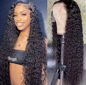 Peluca de Alta Calidad de 30 Pulgadas, Estilo <span class=keywords><strong>Clueless</strong></span>, Ondas Naturales, con Frente de Encaje HD, 100% Cabello Humano Virgen, sin Pegamento, con Cierre de Encaje - Product Image 6