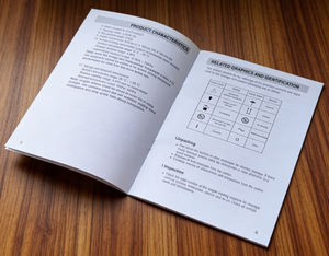 Manuel de produit imprimé sur mesure, format personnalisé, petit format pour petites entreprises, brochure en papier couché à bas prix, guide d'utilisation, couverture souple en papier - Product Image 2