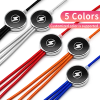 Câble de charge LED avec logo personnalisé, 3 en 1, rétractable, USB A, avec plusieurs connecteurs, pour offrir en cadeau