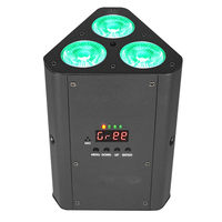 Produits de mariage sans fil Uplight 3x18w RGBWA UV DMX Dj Triangle Disco Alimenté par batterie Led Par Lights