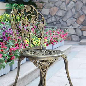 Juego de <span class=keywords><strong>Mesa</strong></span> <span class=keywords><strong>y</strong></span> <span class=keywords><strong>Sillas</strong></span> de Jardín de Aluminio Resistentes al Agua, en Oferta - Product Image 4