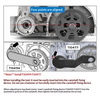 Kit d'outils de calage en acier CiHOO pour moteurs VW Audi EA211 1.4 1.4T 1.6L, kit de blocage d'arbre à cames et de vilebrequin, étui rigide, Jetta Santana Lavida