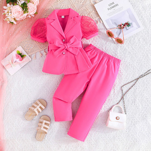 <span class=keywords><strong>Ropa</strong></span> de bebé, chaleco de Color sólido para niñas, pantalones de pierna <span class=keywords><strong>ancha</strong></span> florales, <span class=keywords><strong>ropa</strong></span> de 2 uds para niños, <span class=keywords><strong>ropa</strong></span> de moda para niños - Product Image 1