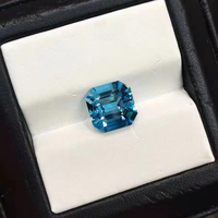 Pierre précieuse de marque SGARIT, vente chaude, vintage, magnifique cadeau d'anniversaire, super couleur Santa Maria, pierre d'aquamarine naturelle de 3,96 ct, pierre en vrac