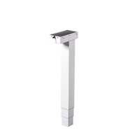 Colonnes de levage en fer modernes avec pieds réglables en hauteur, durables et à levage automatique pour bureaux debout (capacité de charge de 250 lb)