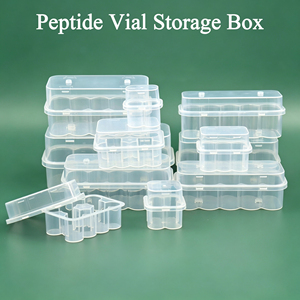 SUNSHING Caja de Plástico para Viales de Vacuna de 3 ml, Estuche para Botellas Cillin, Soporte para Viales de Insulina de 5 ml, Caja Transparente para Botellas de Polvo Liofilizado de 10 ml - Product Image 1
