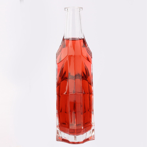 Personnalisé Clair En Verre Brandy <span class=keywords><strong>Vin</strong></span> Rouge Bouteille De Whisky En Verre 500 ml avec Couvercle En Liège - Product Image 4