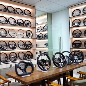 Volant en fibre de carbone pour <span class=keywords><strong>Audi</strong></span> A3 A4 A5 A6 C7 A7 <span class=keywords><strong>Q3</strong></span> Q5 Q7 4L SQ5 SQ8 TT TTRS R8 B8 B9 avec bouton de démarrage et sélection de mode de conduite - Product Image 5