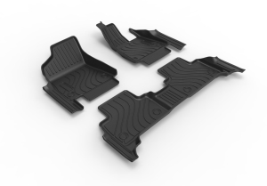 Accesorios interiores Alfombrillas de coche Conductor de mano derecha para <span class=keywords><strong>VOLVO</strong></span> EX30 2025 Alfombrillas de coche con patrón de diamante negro de lujo - Product Image 3