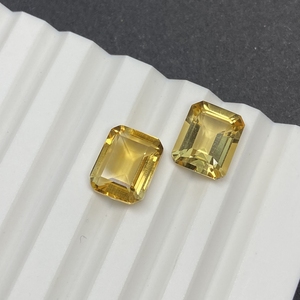 HQ GEMS Natural Octágono corte amarillo y púrpura citrino piedras preciosas corte <span class=keywords><strong>esmeralda</strong></span> <span class=keywords><strong>original</strong></span> citrino <span class=keywords><strong>piedra</strong></span> precios - Product Image 2