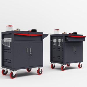 Carro de herramientas de ACERO INTELIGENTE (<span class=keywords><strong>2</strong></span>/2D/3D) 1/<span class=keywords><strong>2</strong></span>/3 cajones <span class=keywords><strong>elegidos</strong></span> puerta interior una estantería para más almacenamiento de herramientas - Product Image 6