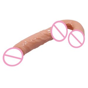 Dubbele Hoofd <span class=keywords><strong>Dildo</strong></span> Lange Gelei Realistische Eindigde Flexibele Grote Penis Voor Vrouwen Masturbator Seksspeeltjes Lesbische - Product Image 6