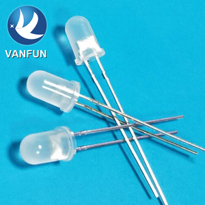 Vanfun 5 mét siêu sáng Dip <span class=keywords><strong>LED</strong></span> Diode mát trắng khuếch tán 8000-9000K 5V Max ngược điện áp thông qua lỗ với lỗ thiết kế - Product Image 4