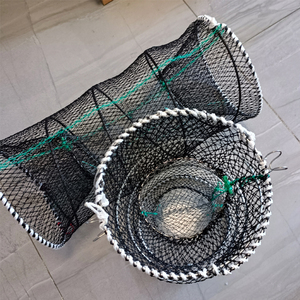 Trampas de Pesca Circulares de Monofilamento Sin Nudos de Polietileno <span class=keywords><strong>Negro</strong></span> para Cangrejos - Product Image 5