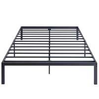 Meilleur vente en gros nouveau design de lit durable de bonne qualité plate-forme d'installation facile double à base de lit tubulaire en acier pour la maison/hôtel/bureau