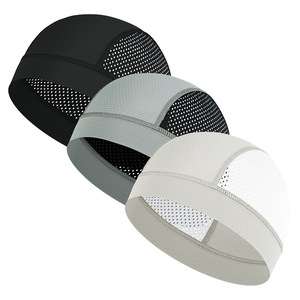 Quick-Drying Breathable Helmet Inner Cap Solid Color Unisex For Cycling Running Hiking Outdoor Sports Accessory - Product Image 1