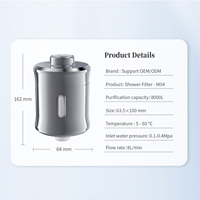 Filtre de Douche Haut de Gamme à Charbon Actif avec Vitamine C pour Eau Dure, Portable pour Usage Domestique et Extérieur