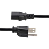 Câble d'alimentation US SYONG IEC C13, OD 6,8 mm, conducteur BC 0,75 mm², prise Schuko US 3 broches, câble d'usine premium pour ordinateur portable et moniteur