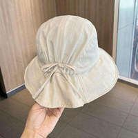 Sombrero de Pescador Plegable con Protección UV, Estilo Japonés, para Mujer, Primavera-Verano, para Cabezas Grandes