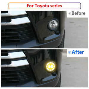 Feux antibrouillard à lentille LED modifiés, feux de route et de croisement avant anti-brouillard adaptés aux séries <span class=keywords><strong>Toyota</strong></span> (Corolla, Feontlander, PRADO...) - Product Image 6