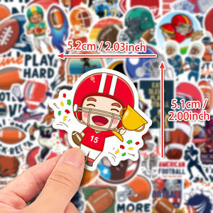 50 Stück <span class=keywords><strong>NFL</strong></span> Football Bowl Gestanzte Aufkleber Sport-Vinyl-Aufkleber Wiederverwendbare Wasserfeste <span class=keywords><strong>Sticker</strong></span>-Packung - Product Image 1