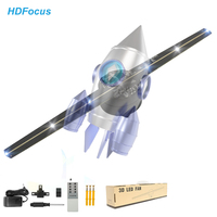 Deux Lames 42cm 3d Holographic Display Projector Led Fan Totem Hologram Fan Autre Équipement Publicitaire