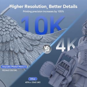 Imprimante 3D à résine <span class=keywords><strong>ANYCUBIC</strong></span> Photon <span class=keywords><strong>Mono</strong></span> 4 10K, haute précision, impression rapide, imprimante 3D de bureau pour la création de modèles - Product Image 2