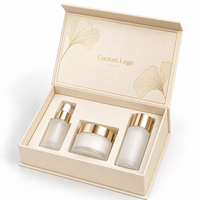 Boîte d'emballage magnétique recyclable avec logo personnalisé pour cosmétiques, sérums et crèmes pour le visage, boîtes rigides en papier pour cadeaux