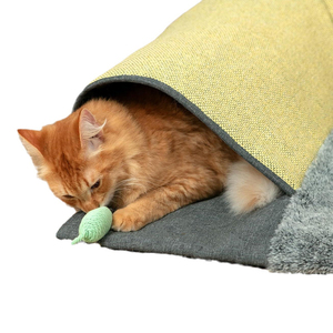 Pet Cat Play Tunnel Interactive Hole Tube <b>Bed</b> for Small Animals Indoor Cat <b>Rabbit</b> Ferret Play Toys Playhouse Pet Play Tunnels - Product Image 2