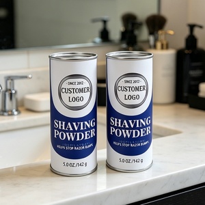 Shaving Powder Paper Tube Paper Cylinder Packaging Powder Can Moisture-proof Metal Lid Custom Packaging - Product Image 2