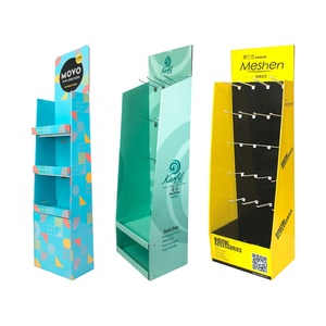 China Custom Folding 3-Shelf Corrugated Cardboard Display <b>Rack</b> for POP Cardboard <b>Drink</b> Floor Beverage <b>Rack</b> - Product Image 4