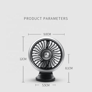 YATE F102 2 Inch Blade 5W Power New Cool Car Fans Atmosphere LED Light Mini Car Gadgets Accessories Original Factory Customized - Product Image 4