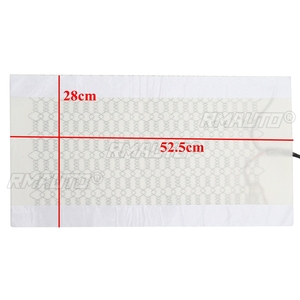 Couvre-sièges chauffants universels en fibre de carbone pour 2 sièges, 4 plaques chauffantes 12V, 2 boutons, interrupteur 5 niveaux, pour l'hiver - Product Image 6