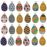 Nouveauté 2026 : Breloques créatives en acier inoxydable plaqué or pour la fabrication de bijoux DIY, pendentifs œufs de Pâques, accessoires de bijouterie, cadeaux mignons