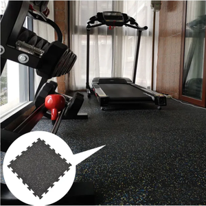 <span class=keywords><strong>Suelo</strong></span> <span class=keywords><strong>protector</strong></span> de gimnasio al por mayor 1M x 1M 15-50MM azulejos de impacto compuestos de goma azulejo de alfombra de gimnasio de goma - Product Image 4