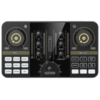 Microphone d'enregistrement d'usine OEM, Changeur de Voix, Table de Mixage DJ, Carte Son, Interface Audio pour Gaming