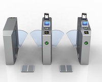 Tourniquet à trois pieds Zecheng ZC-A10 ESD en acier inoxydable SUS 304 semi-automatique avec contrôle d'accès par carte RFID et fonction de réinitialisation