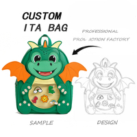 Sac à dos Ita Bag personnalisé de haute qualité pour fans de Game Boy, en forme de console, avec panneau transparent et organisateur de badges, pour collectionneurs et joueurs