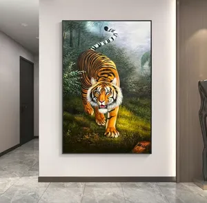 Classique 100% fait à la main Art fonctionne toile tigre animaux peintures mur photos mur Art salon moderne œuvre peinture