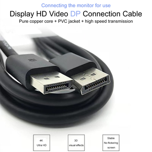 Adaptador Justlink 4K <span class=keywords><strong>de</strong></span> 1,8 m, <span class=keywords><strong>Cable</strong></span> DP macho a macho grande, chaqueta <span class=keywords><strong>de</strong></span> PVC, <span class=keywords><strong>Cable</strong></span> <span class=keywords><strong>de</strong></span> vídeo HD para <span class=keywords><strong>TV</strong></span>, Monitor <span class=keywords><strong>de</strong></span> tarjeta gráfica <span class=keywords><strong>de</strong></span> ordenador - Product Image 4