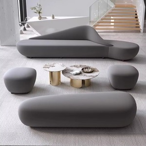 Heißer Verkauf Modernes Modulares Chaiselongue-Sofa-Set Geschwungene Sitzgelegenheit Gepolsterte Wohnzimmermöbel - Product Image 1