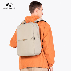 Kingsons Student <b>Backpack</b> 18 In <b>Large</b> <b>Capacity</b> Unisex Solid Color Everyday Use - Product Image 2