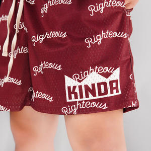 Customizable <b>Men's</b> Summer Outdoor Comfort Mesh <b>Shorts</b> <b>With</b> Quick Dry Feature Casual Board <b>Shorts</b> <b>With</b> <b>Zipper</b> <b>Pocket</b> Drawstring - Product Image 4