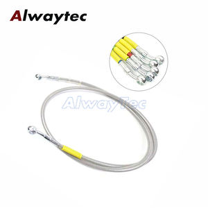 AN3ท่อเบรคไฮดรอลิคเหล็กเบรกรถจักรยานยนต์ M10ใช้ได้กับทุกรุ่นท่อน้ำมันแบบถักเคลือบ PU - Product Image 2