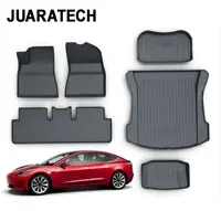 Tapis de sol de voiture 3D TPE, personnalisé, 100% écologique, doublure de botte de voiture de bonne qualité pour Tesla modèle 3
