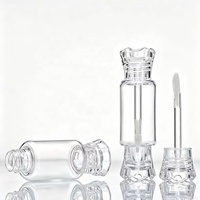 Offre Spéciale – Emballage Cosmétique Personnalisé – Tubes de Brillant à Lèvres en Forme de Bonbon 8ML Couleurs Assorties – Tubes de Rouge à Lèvres Vides Transparents/Rose/Rouge