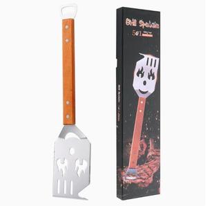 Stainless Steel Outdoor Frying Shovel Leaking Shovel BBQ Grilling Tool Creative Kitchen Multi functional Grilling Shovel Beer Op - Product Image 1